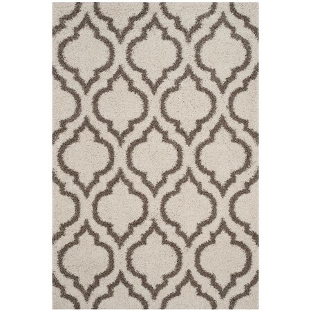 Safavieh 6 x 9 ft. Hudson Shag Power Loomed RugIvory & Beige Medium Rectangle SGH284D-6